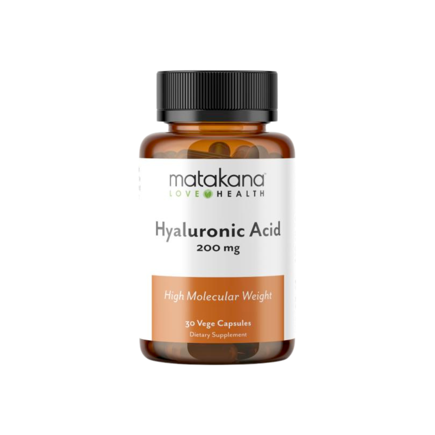 A supplement container of Hyaluronic Acid by Matakana Superfoods