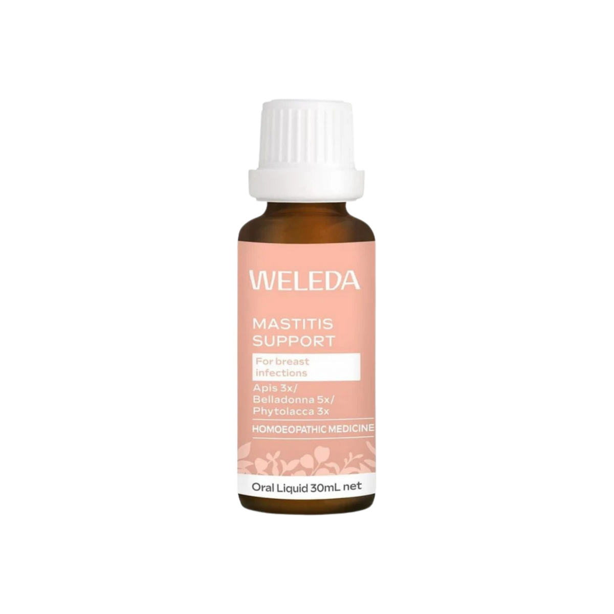 A supplement container of Mastitis Support by Weleda
