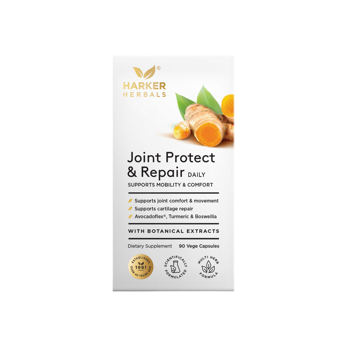 A supplement container of Joint Protect & Repair by Harker Herbals
