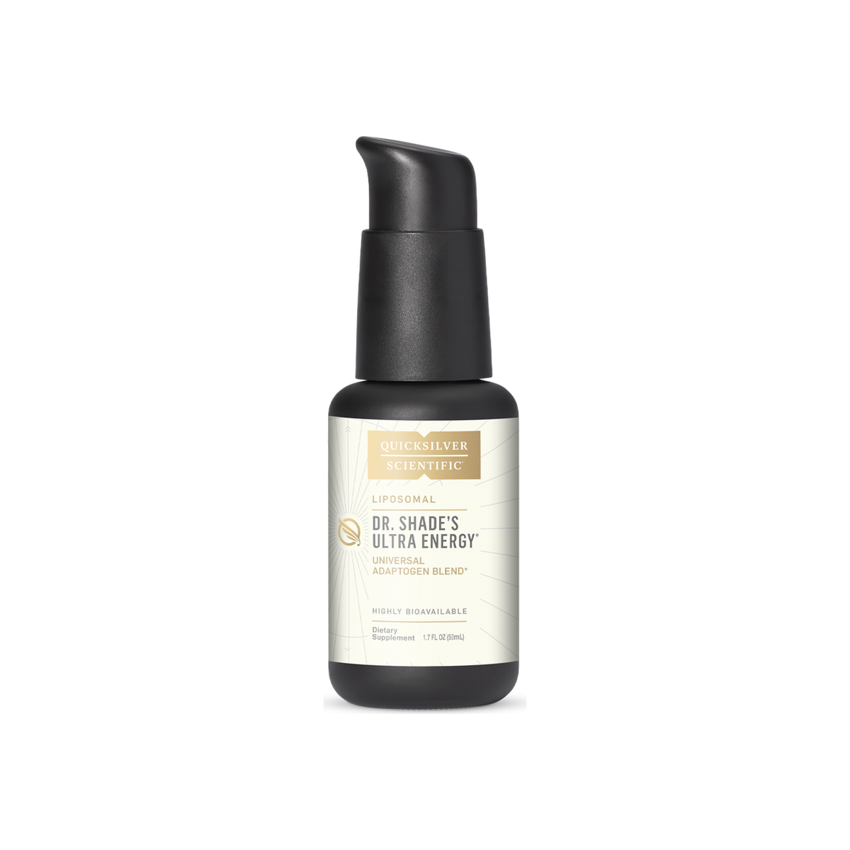 A supplement container of Ultra Energy - Liposomal by Quicksilver