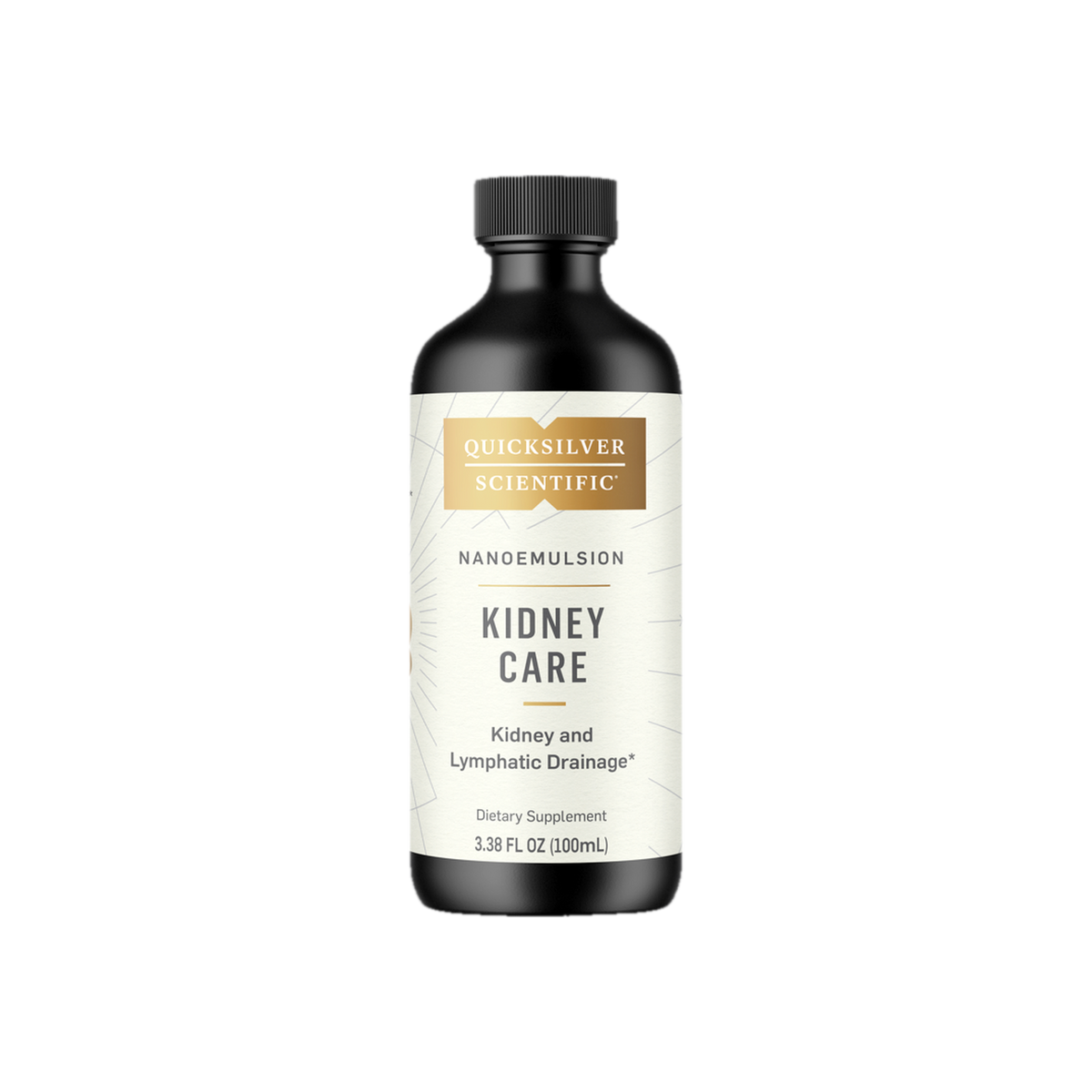 A supplement container of Kidney Care by Quicksilver