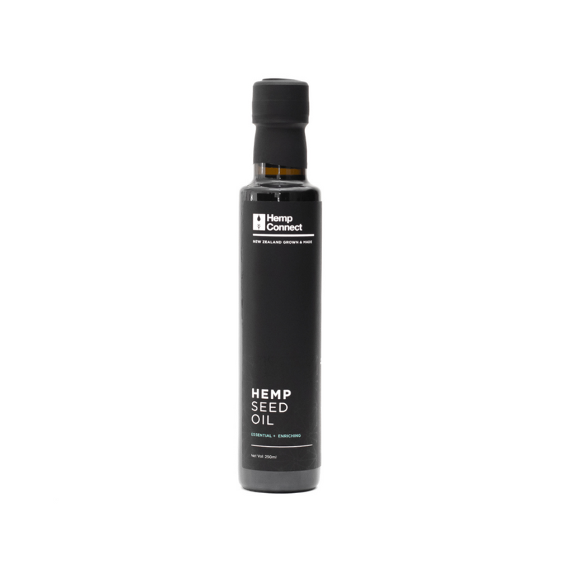 A Supplement container with the name Hemp Seed Oil by Hemp Connect.