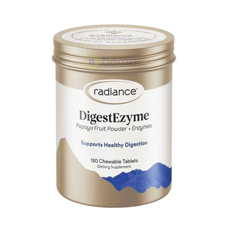 A Supplement container with the name DigestEzyme by Radiance.