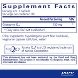 Ingredients: Coenzyme Q10 120mg