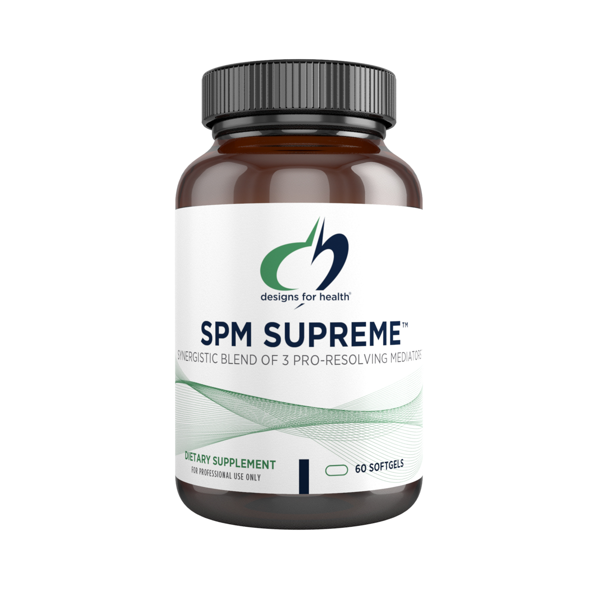 A supplement container of SPM Supreme™ by Designs for Health - USA