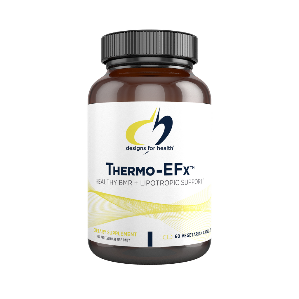 A supplement container of Thermo-EFx by Designs for Health - USA