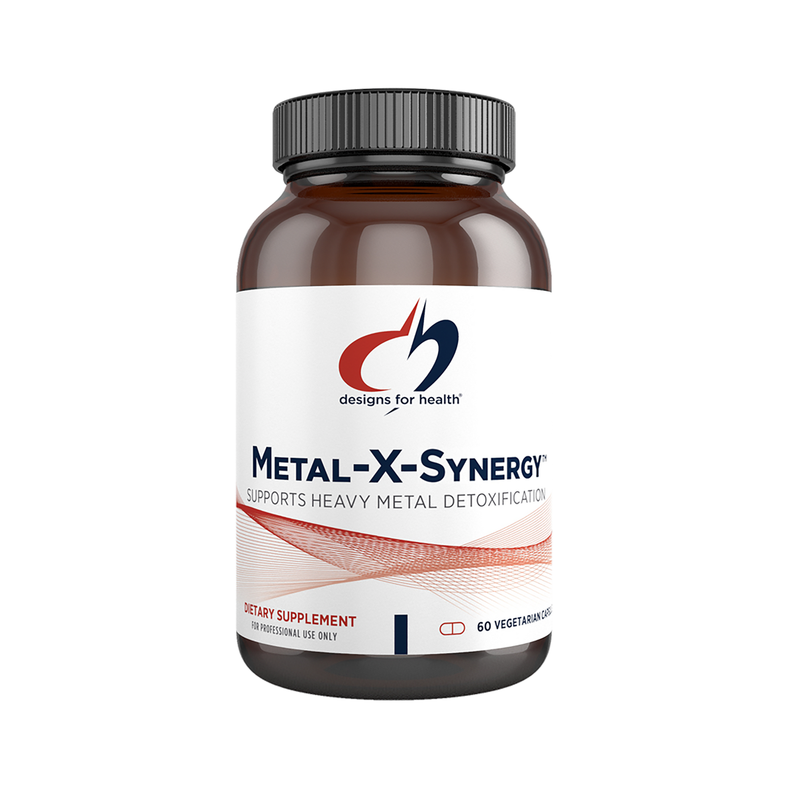 A supplement container of Metal-X-Synergy™ by Designs for Health - USA