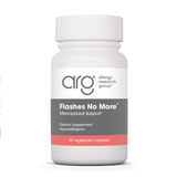 A Supplement container with the name Flashes No More by Allergy Research Group.