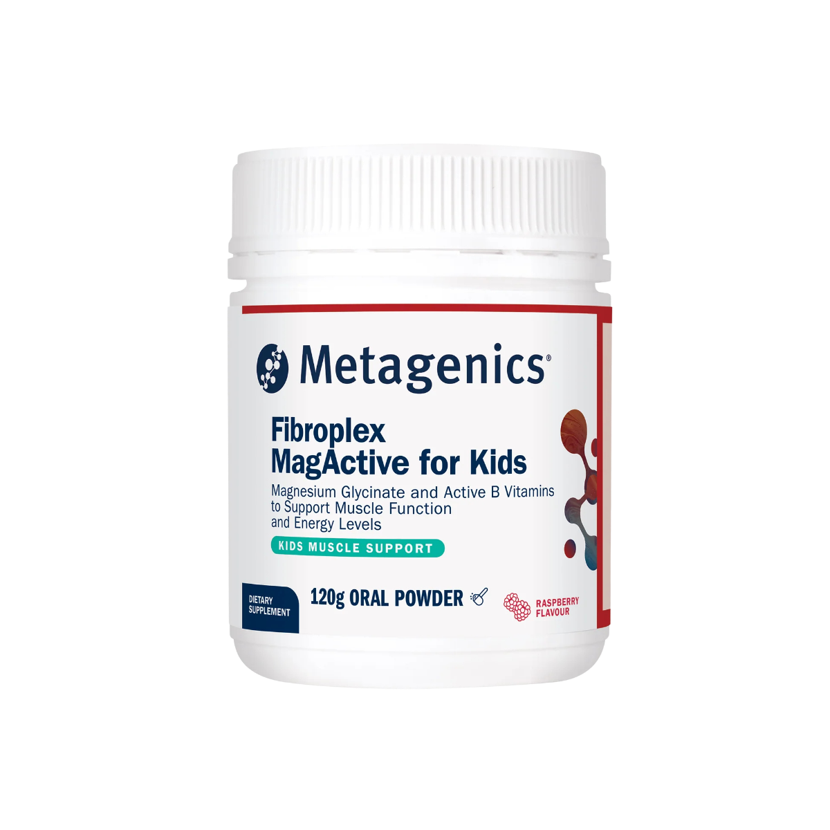A supplement called Fibroplex MagActive for Kids by Metagenics.