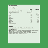 Ingredients including Partially Hydrolysed Guar Gum(PHGG), Lactobacillus plantarum 299v.