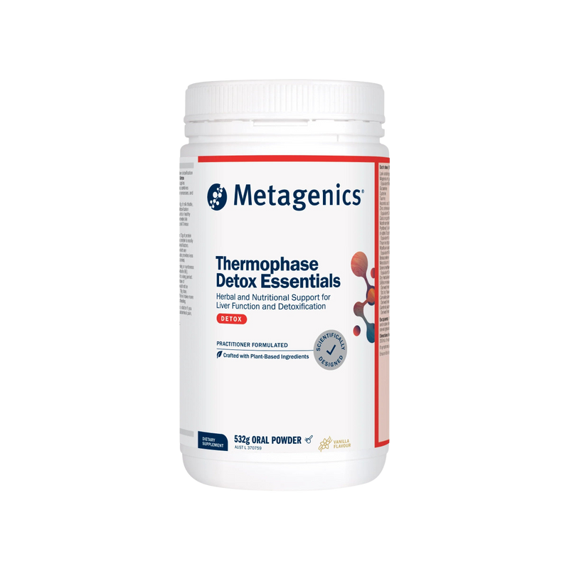 A supplement called Thermophase Detox Essentials by Metagenics.