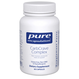 A Supplement container with the name CarbCrave Complex by Pure Encapsulations.