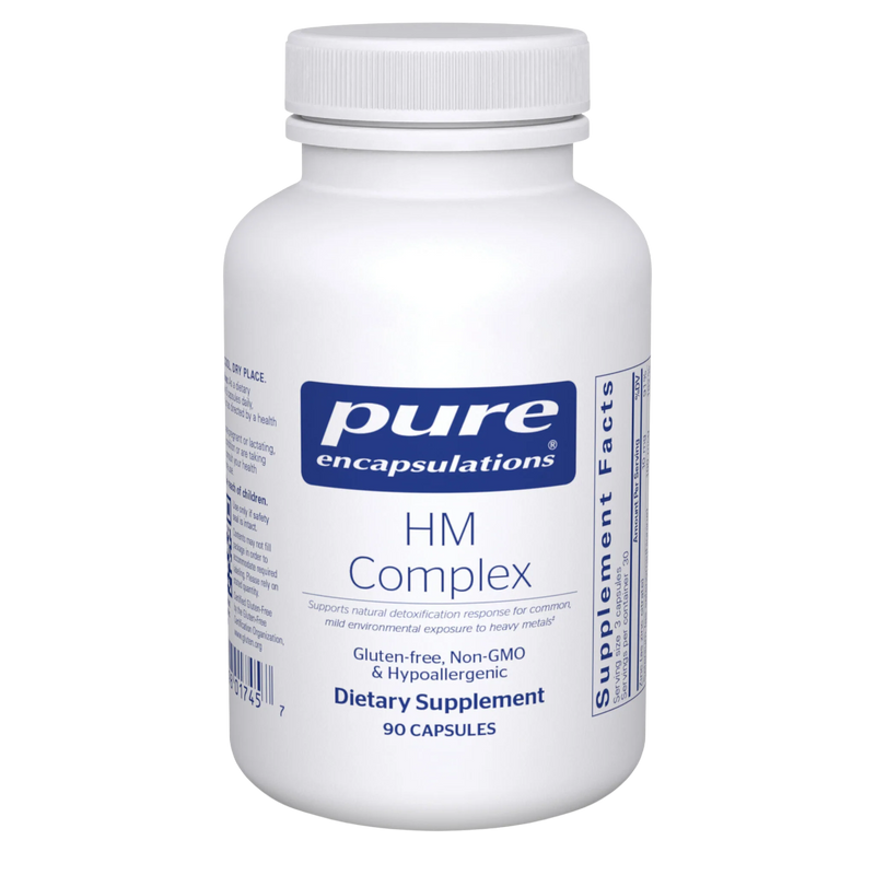 A Supplement container with the name HM Complex (90 Caps) by Pure Encapsulations.