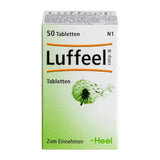 A Supplement container with the name  Luffeel Luffa Comp  by Heel