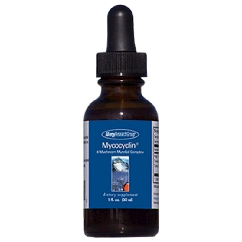 A Supplement container with the name Mycocyclin by Allergy Research Group.