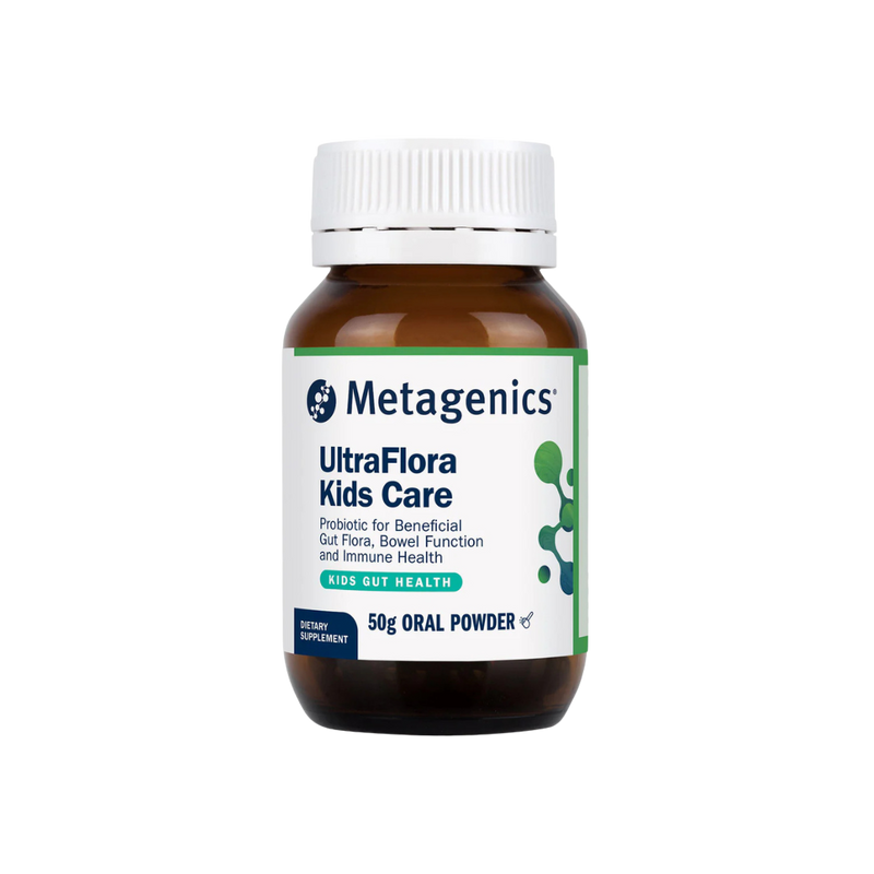 A supplement called Ultra Flora Kids Care by Metagenics.