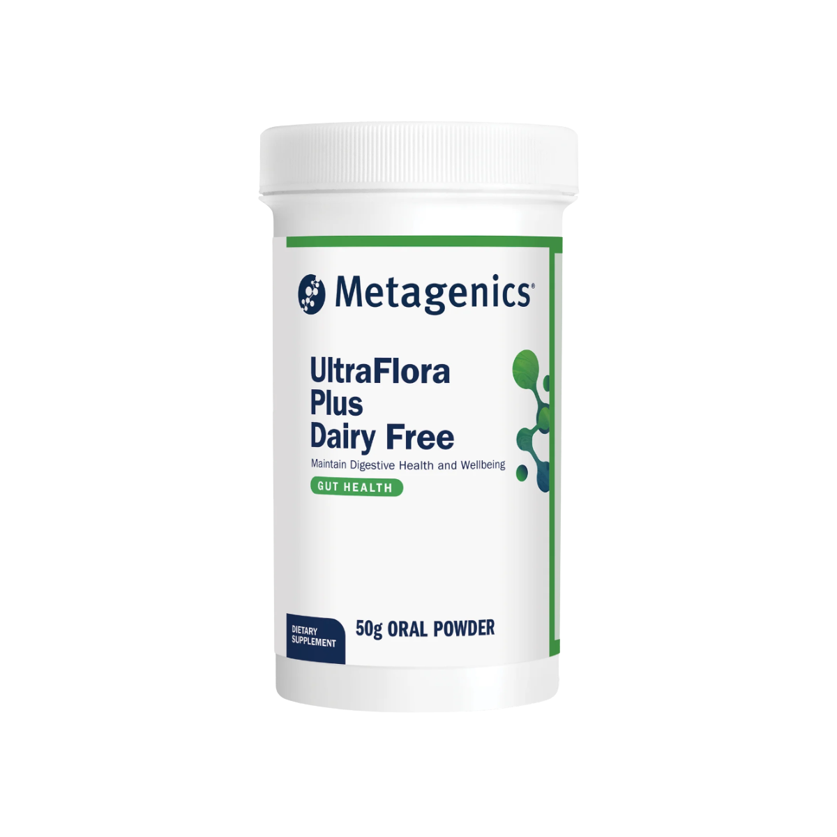 A supplement called Ultra Flora Plus Dairy Free by Metagenics.