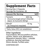 Ingredients: Turmeric, MitoQ.