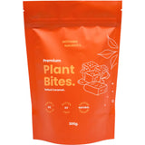 A Supplement pouch with the name Salted Caramel  Premium Protein Plant Bites by Nothing Naughty.