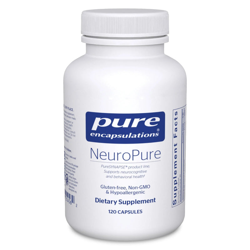 A Supplement container with the name NeuroPure by Pure Encapsulations.