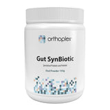 A Supplement container with the name Gut SynBiotic by Orthoplex White.