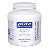 A Supplement container with the name Potassium Magnesium (180 Caps) by Pure Encapsulations.