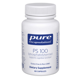 A Supplement container with the name PS100 (phosphatidylserine) by Pure Encapsulations.