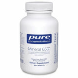 A Supplement container with the name Mineral 650 by Pure Encapsulations.