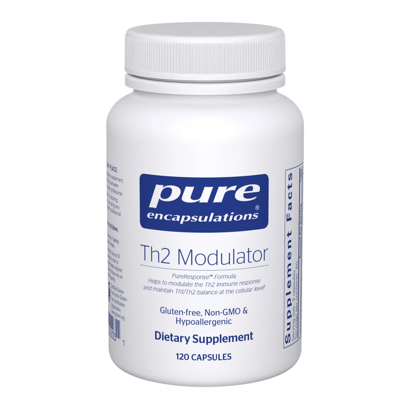 A Supplement container with the name Th2 Modulator by Pure Encapsulations.