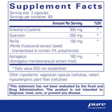 Ingredients: N-Acetyl-L-Cysteine, Quercetin, Perilla, Astragalus.