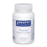 A Supplement container with the name Thyroid Support Complex 60 Caps by Pure Encapsulations.