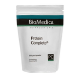 A Supplement container with the name Protein Complete by BioMedica.