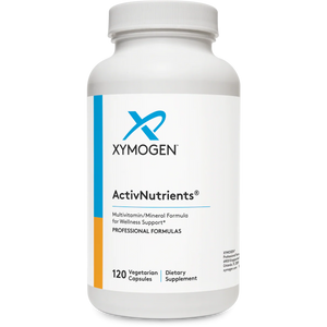 A Supplement container with the name ActivNutrients by Xymogen.