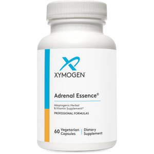 A Supplement container with the name Adrenal Essence by Xymogen.