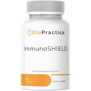 A Supplement container with the name ImmunoSIELD by Bio-Practica.