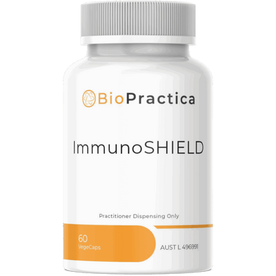 A Supplement container with the name ImmunoSIELD by Bio-Practica.