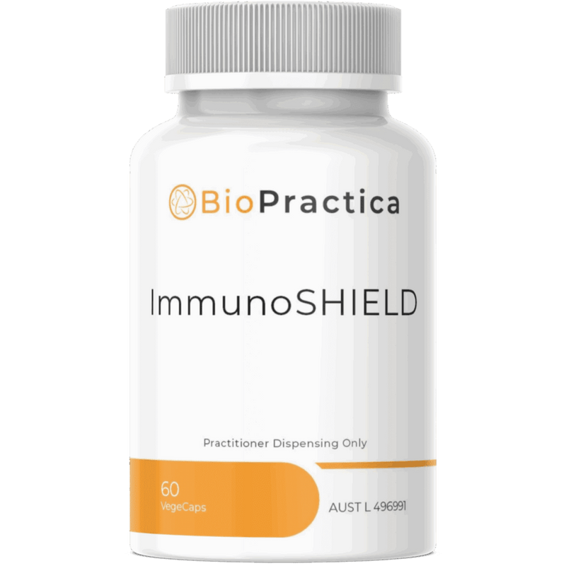 A Supplement container with the name ImmunoSIELD by Bio-Practica.