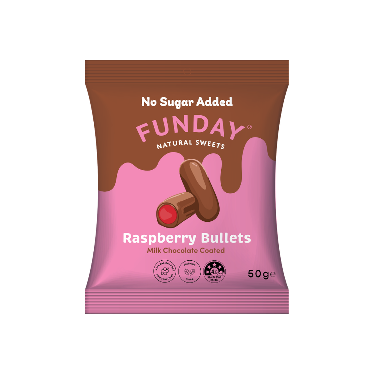 Milk Chocolate Raspberry Bullets
