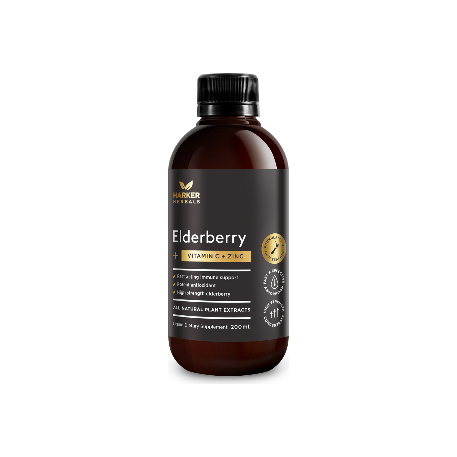 Vitamin C Elderberry + Zinc 200ml