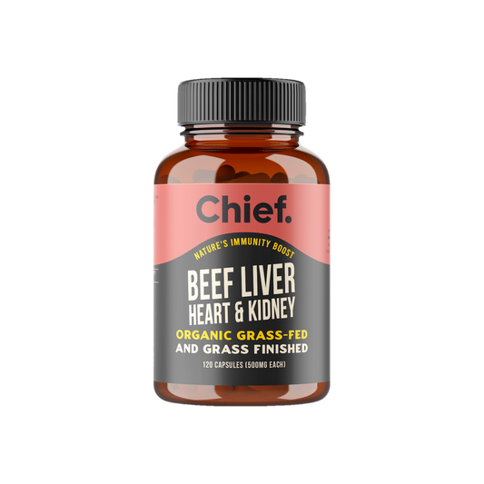 Beef Liver, Heart & Kidney 120caps