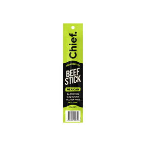 A supplement container of Organic Beef Stick (Mexican) by Chief Nutrition