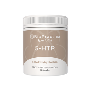A supplement container of 5-HTP by Bio-Practica