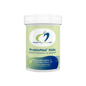 A supplement container of ProbioMed Kids by Designs for Health - USA