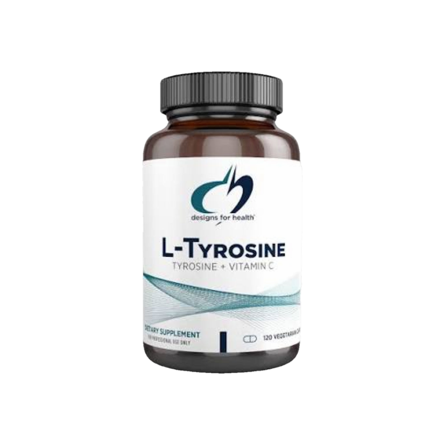 A Supplement container with the name L-Tyrosine by Designs for Health