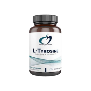 A Supplement container with the name L-Tyrosine by Designs for Health