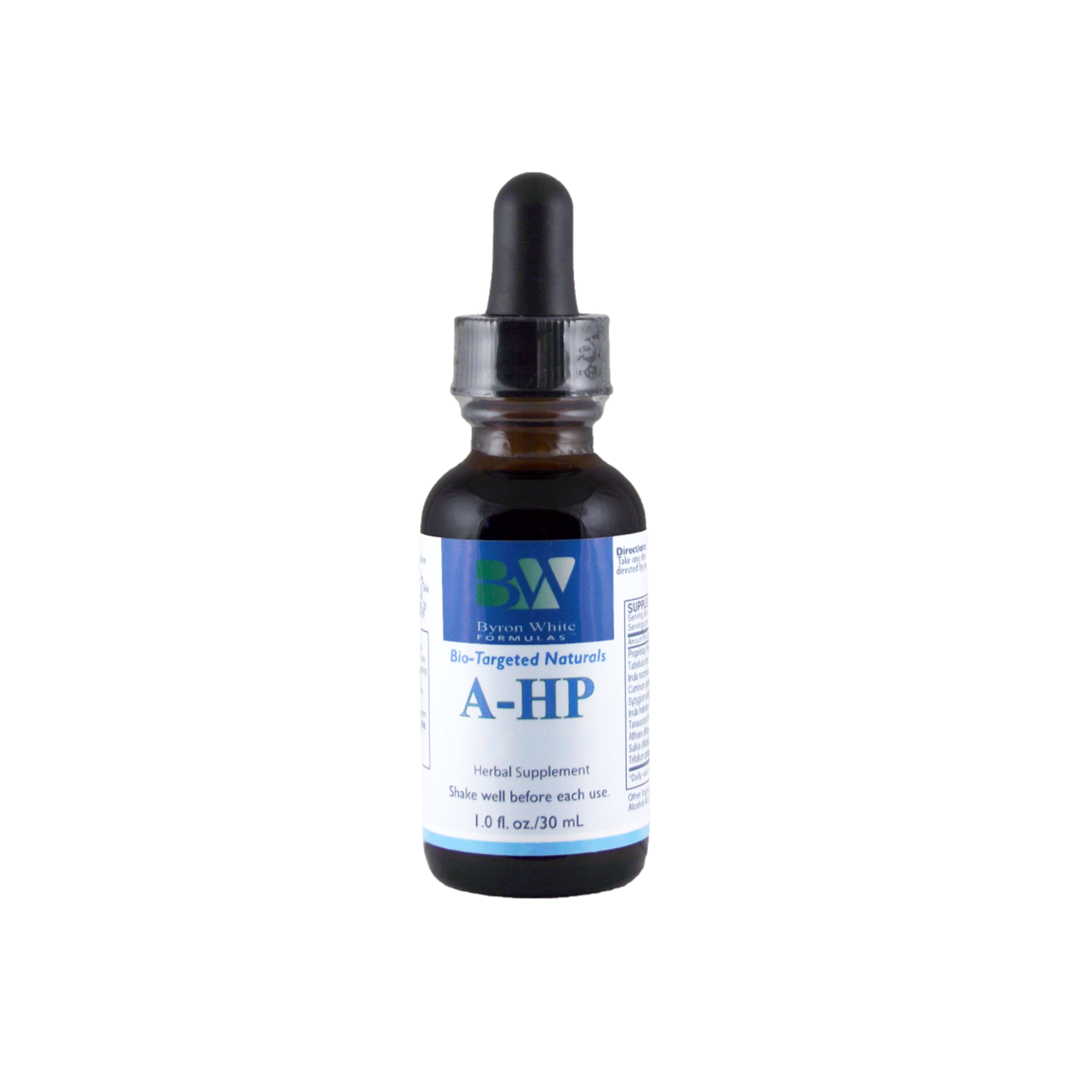 A supplement container of A-HP by Byron White Formulas