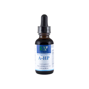 A supplement container of A-HP by Byron White Formulas