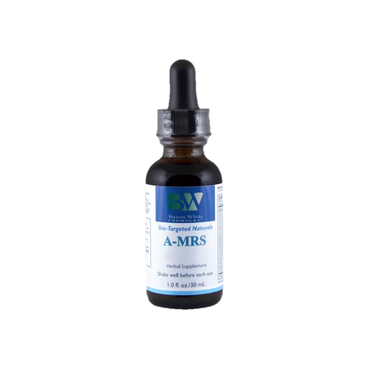 A supplement container of A-MRS by Byron White Formulas