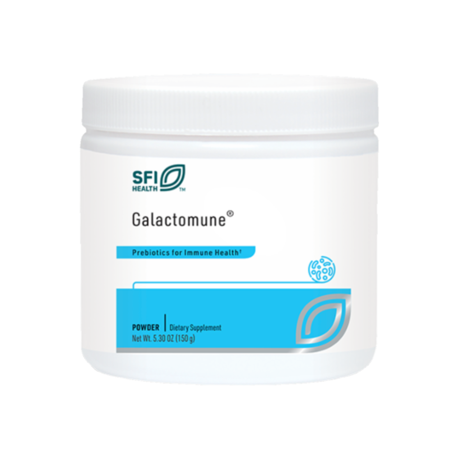 A supplement container of Galactomune® Powder by SFI Health