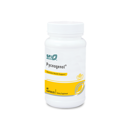 A supplement container of Pycnogenol® by SFI Health